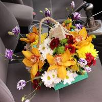 Basket of flowers Organic №1