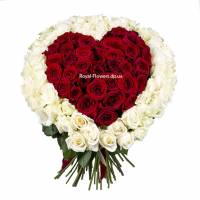 Heart of 39 roses
