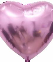 Pink heart 45 cm - foil