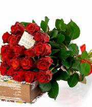 Bouquet of 19 red roses