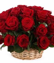 Basket 39 red roses