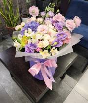 Author's composition - No. 22 of fresh flowers in a box