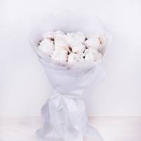 Bouquet of white peonies No. 37
