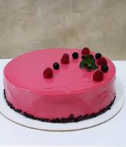 Biscuit cake with soft cream